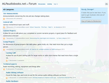 Tablet Screenshot of forum.mlpaudiobooks.net